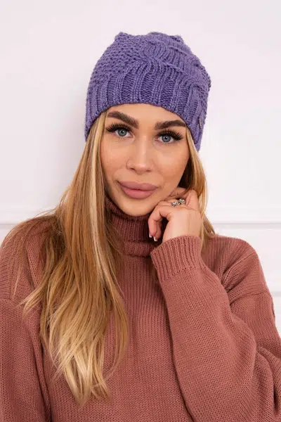 Kesi Čapica s fleece Karolina K243 fialový