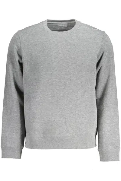 CALVIN KLEIN MEN'S ZIP-UP SWEATSHIRT GREY