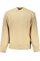 CALVIN KLEIN MEN'S BEIGE ZIPLESS SWEATSHIRT