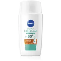 NIVEA Derma Skin Clear ľahký ochranný fluid SPF 50+ 40 ml