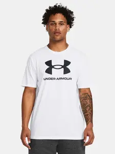 Under Armour Tričko UA SPORTSTYLE LOGO UPDATE SS-WHT - Pánské