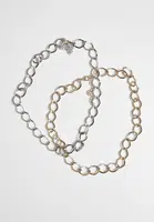 Large Classic Necklace 2-Pack - Gold and Silver Colors