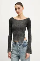 Svetr Guess Originals dámský, šedá barva, lehký, W5GR23 Z2V62