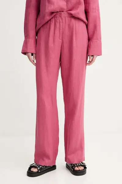 Lněné kalhoty Samsoe Samsoe SATOVE