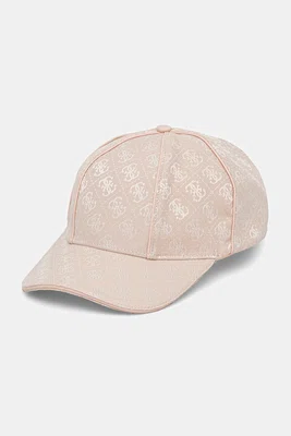 Kšiltovka Guess dámská, béžová barva, vzorovaná, AW5282 POL01