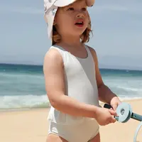 Jednodílné dětské plavky Liewood Amara Stripe Swimsuit modrá barva, LW19982