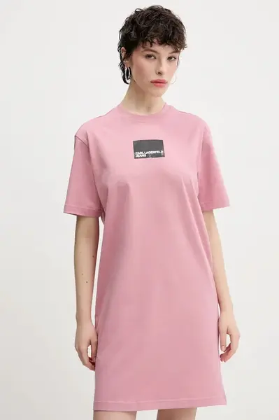 Bavlněné šaty Karl Lagerfeld Jeans