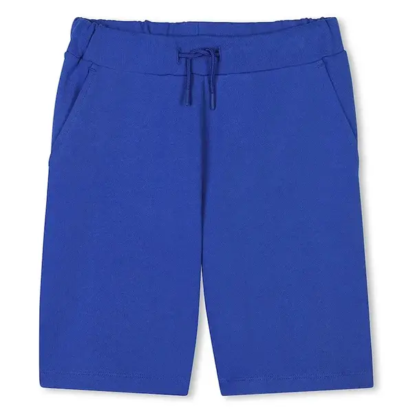 Dětské bavlněné šortky Kenzo Kids modrá barva, nastavitelný pas, K61123