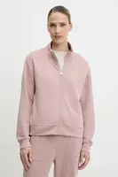 Mikina EA7 Emporio Armani dámská, hnědá barva, hladká, AF12643.7W000191