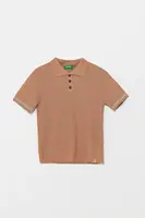 Dětské polo tričko ze lněné směsi United Colors of Benetton