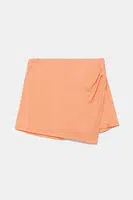 Dětská bavlněná kalhotová sukně United Colors of Benetton oranžová barva, 35RYC903H