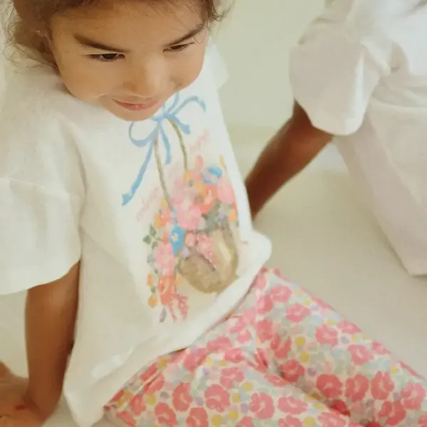 Dětské tričko s příměsí lnu Konges Sløjd ERA TEE OCS