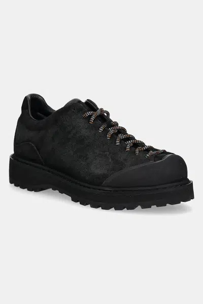 Semišové boty Diemme Ampezzo černá barva, DI24SPAMM-F01S006BLK