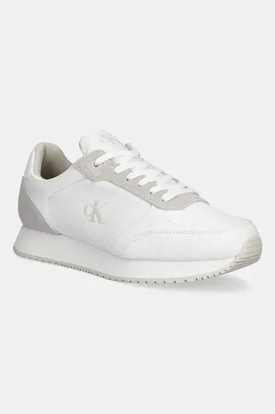 Sneakers boty Calvin Klein Jeans RUNNER SOCK LACEUP MG CANVAS