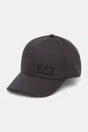 Bavlněná baseballová čepice EA7 Emporio Armani modrá barva, s potiskem, AF11989.7X000005