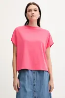 Bavlněné tričko United Colors of Benetton dámské, růžová barva, 3096D1071