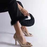 marka niezdefiniowana Zlaté lodičky zdobené barevnými kamínky Callsa