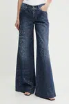 Džíny Versace Jeans Couture dámské, tmavomodrá barva, 78HAB50G DS025LF1