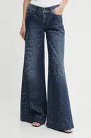 Džíny Versace Jeans Couture dámské, tmavomodrá barva, 78HAB50G DS025LF1