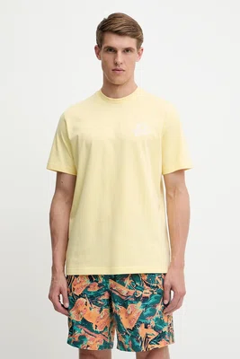 Bavlněné tričko adidas Originals Graphic Tee pánské, žlutá barva, s potiskem, KC4958