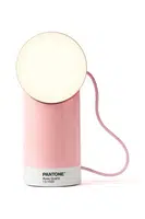 Přenosná LED lampa Lexon Orbe x Pantone růžová barva