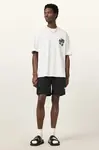 Plavkové šortky AllSaints ORLANDO černá barva, M016WC