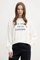 Mikina Pepe Jeans VENUS dámská, bílá barva, s potiskem, PL581487
