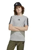 Dětské bavlněné tričko adidas šedá barva, JD6486