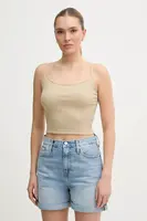 Top Calvin Klein Jeans béžová barva, J20J225312
