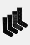 Ponožky Tommy Hilfiger 4-pack pánské, černá barva, 701232605