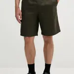 Šortky s příměsí lnu Armani Exchange pánské, zelená barva, XM000656 AF13180