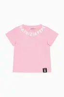 Dětské bavlněné tričko Patrizia Pepe K103 růžová barva, 7M0904