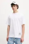 Bavlněné tričko Fiorucci Label Regular Fit T-Shirt bílá barva, s aplikací, U02SPTSH323CJ01WH01