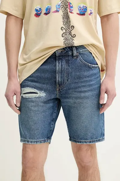 Džínové šortky Diesel D-FIN SHORTS