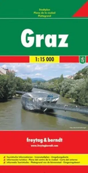 PL 14 Graz, celkový plán 1:15 000 / plán města