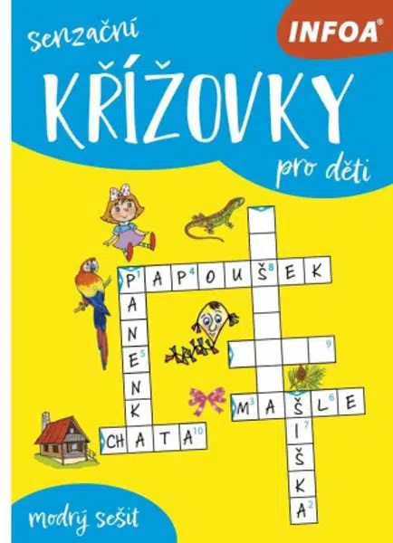 Senzační křížovky pro děti - modrý sešit
