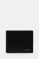 Kožená peněženka Calvin Klein pánská, černá barva, LV04D1103G