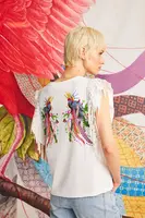 Bavlněné tričko Medicine dámské, bílá barva