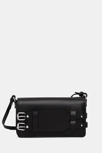 Kožená taška MM6 Maison Margiela černá barva, SB6WG0018