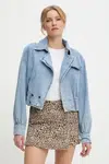 Džínová bunda Answear.LAB modrá barva, přechodná, oversize