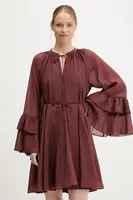 Šaty Answear.LAB vínová barva, mini