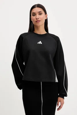 Mikina adidas Stadium pánská, černá barva, s potiskem, JL6996