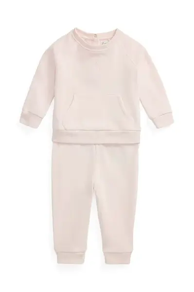 Tepláková souprava Polo Ralph Lauren růžová barva, 310975589002