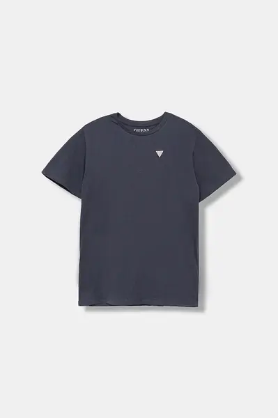 Dětské bavlněné tričko Guess tmavomodrá barva, L5YI38 K5M20