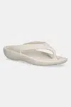 Žabky Crocs Mellow Recovery Flip dámské, béžová barva, na plochém podpatku, 211100