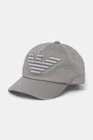 Kšiltovka Emporio Armani šedá barva, 627522 CC995