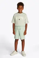 Dětské kraťasy Tommy Hilfiger zelená barva, nastavitelný pas, KB0KB09496