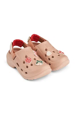 Dětské pantofle Liewood Milas Sandals oranžová barva, LW19659