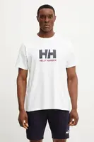 Bavlněné tričko Helly Hansen HH LOGO bílá barva, s potiskem, 54596