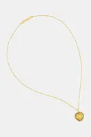 Stříbrný náhrdelník AMBUSH Heart Class Ring Charm Necklace